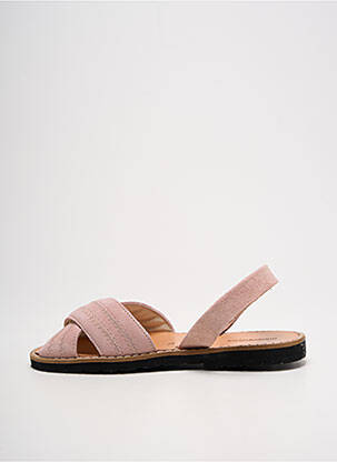 Sandales/nu pieds fermeture boucle(s) bout ouvert rose MINORQUINES fille