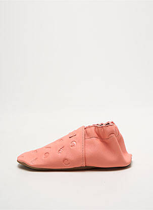 Chaussons/pantoufles fermeture elastique bout rond rose ROBEEZ fille