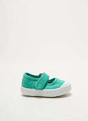 Baskets fermeture lacets bout rond bleu VICTORIA fille