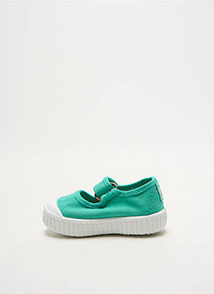 Baskets fermeture lacets bout rond bleu VICTORIA fille