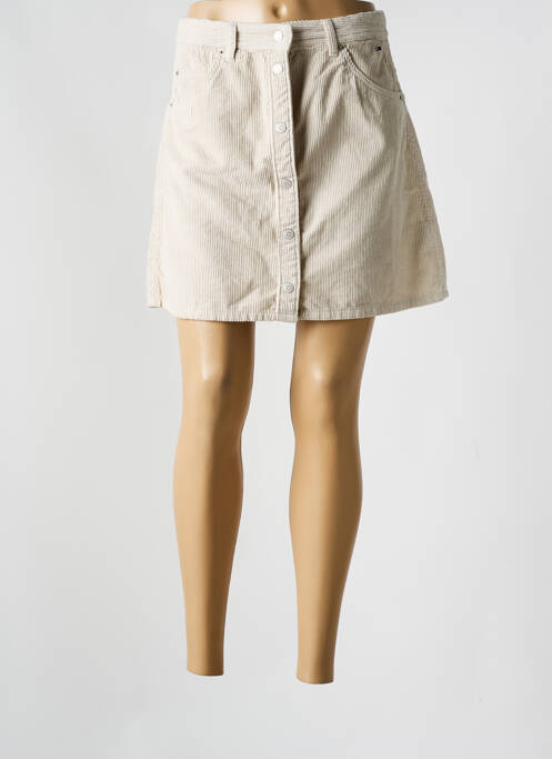 Mini-jupe beige TOMMY HILFIGER pour femme