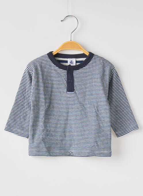 T-shirt bleu PETIT BATEAU pour garçon