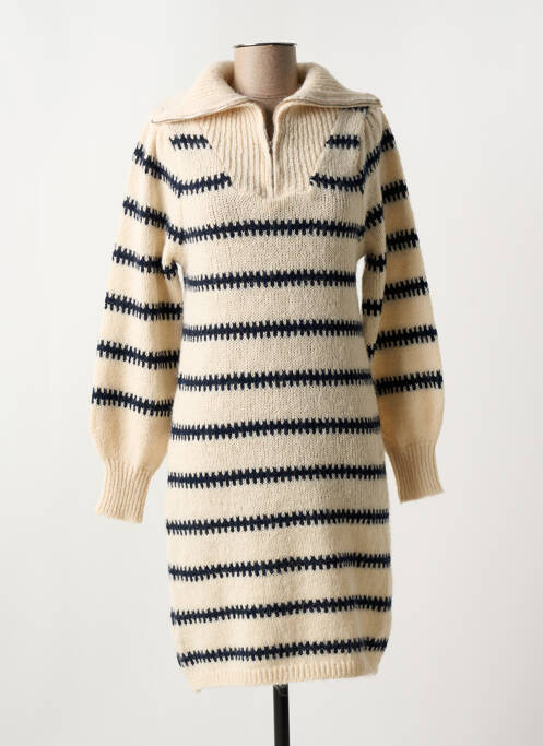 Robe courte blanc PIECES pour femme