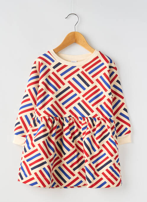 Robe mi-longue blanc PETIT BATEAU pour fille