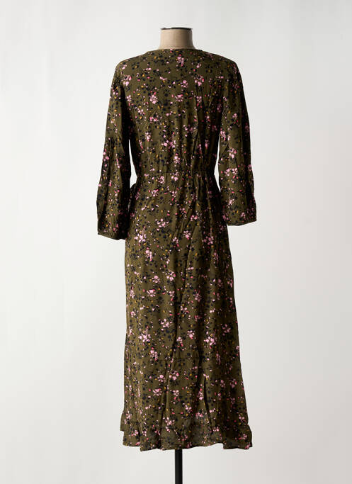 Robe longue vert PIECES pour femme