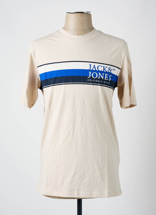 T-shirt gris JACK & JONES pour homme