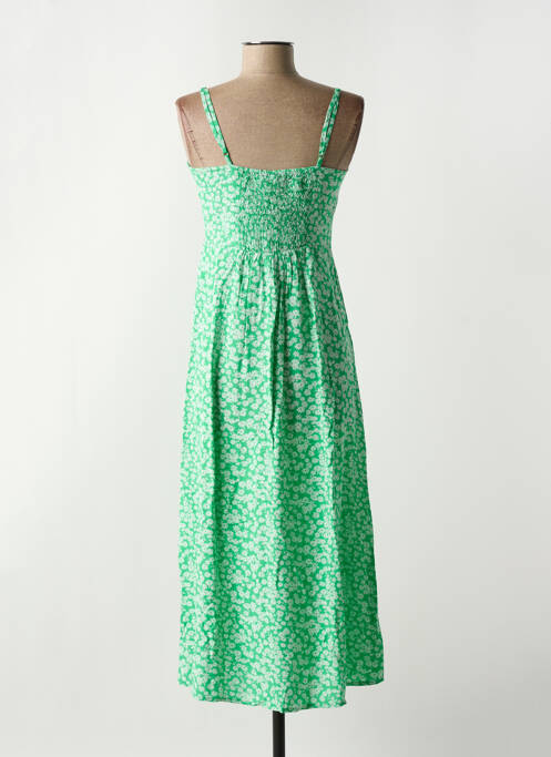 Robe mi-longue vert PIECES pour femme