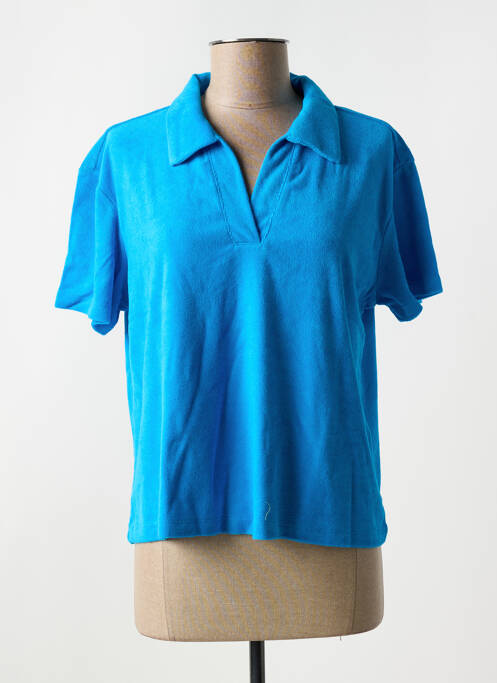 Polo bleu VILA pour femme