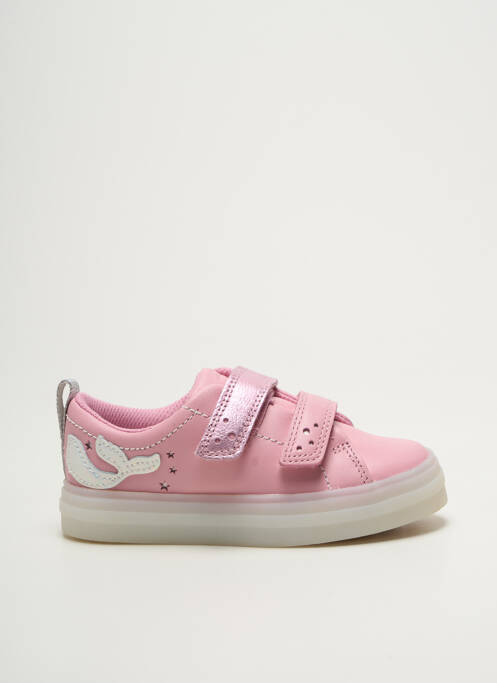 Baskets rose CLARKS pour fille
