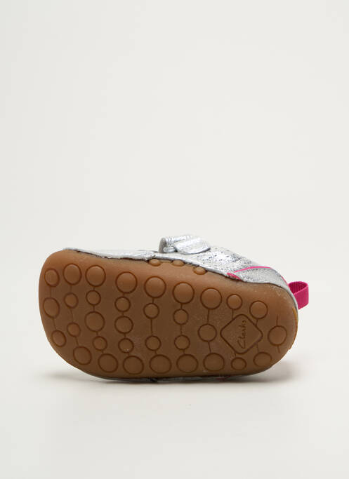 Baskets argent CLARKS pour fille
