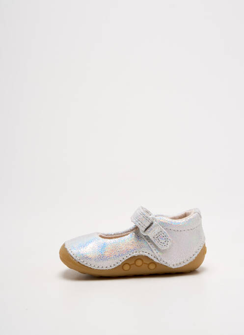Ballerines argent CLARKS pour fille