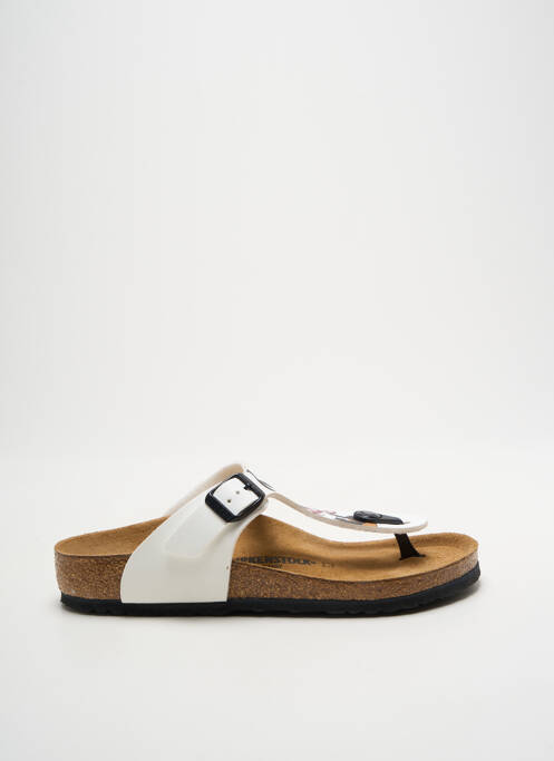 Tongs blanc BIRKENSTOCK pour fille
