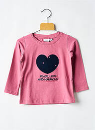 T-shirt col rond rose NAME IT fille