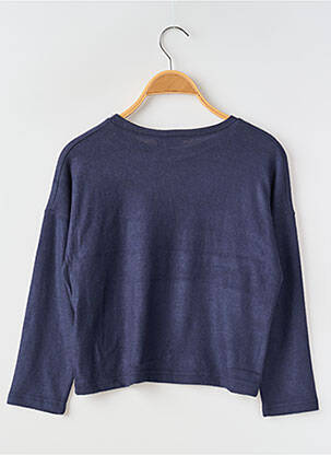 Pull col rond bleu NAME IT fille