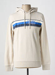 Sweat-shirt à capuche gris JACK & JONES pour homme seconde vue