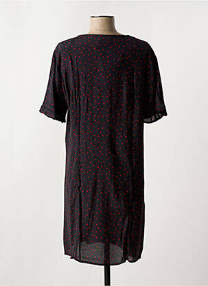 Robe courte col v noir PIECES femme