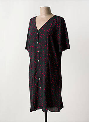 Robe courte col v noir PIECES femme