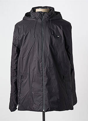 Parka col col montant noir RAINS homme