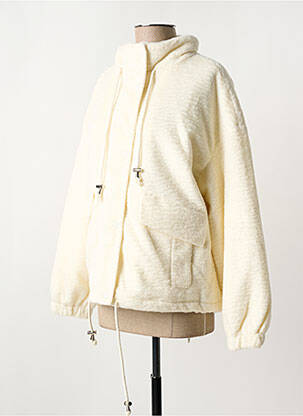 Veste casual col rond blanc SEE U SOON femme