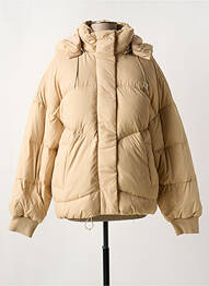 Doudoune col col montant beige LEVIS femme