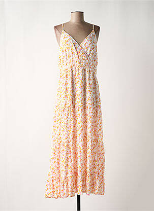 Robe longue col v blanc Y.A.S femme