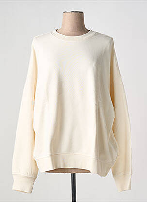 Sweat-shirt col rond blanc LEVI'S femme
