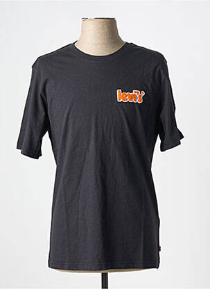 T-shirt col rond noir LEVI'S homme