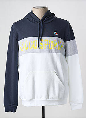 Sweat-shirt à capuche col rond bleu LE COQ SPORTIF homme