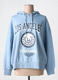 Sweat-shirt à capuche col rond bleu NOISY MAY femme
