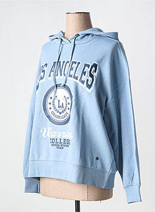 Sweat-shirt à capuche col rond bleu NOISY MAY femme