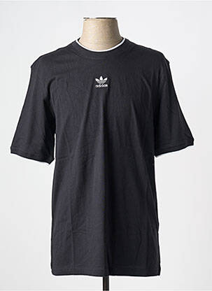 T-shirt col rond noir ADIDAS homme