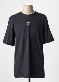 T-shirt col rond noir ADIDAS homme