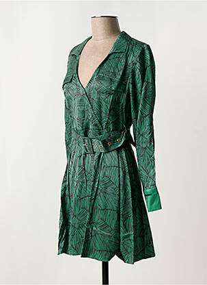 Robe courte col v noir VILA femme