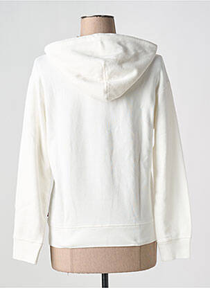 Sweat-shirt à capuche col rond blanc LEVI'S femme