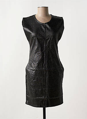 Robe courte col rond noir NOISY MAY femme