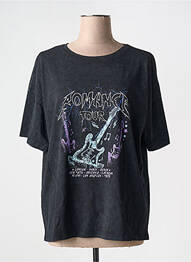 T-shirt col rond noir NOISY MAY femme