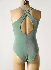 Maillot de bain 1 pièce vert PIECES pour femme seconde vue