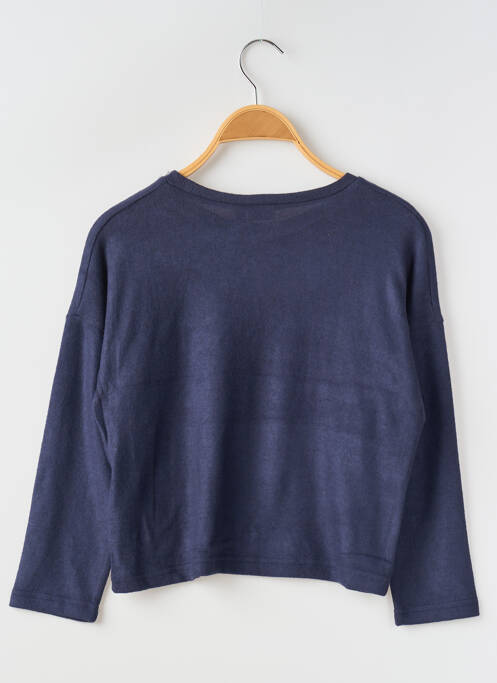 Pull col rond bleu NAME IT fille