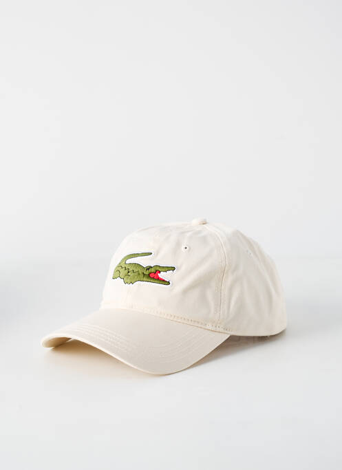 Casquette beige LACOSTE pour unisexe