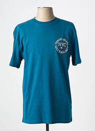 T-shirt col rond bleu TOMMY HILFIGER homme