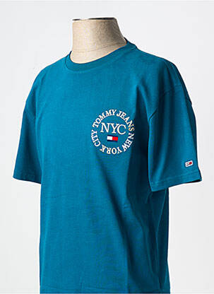 T-shirt col rond bleu TOMMY HILFIGER homme