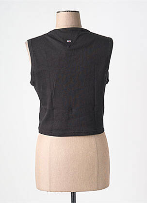 Débardeur col rond noir TOMMY HILFIGER femme