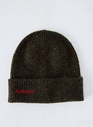 Bonnet vert PIECES femme
