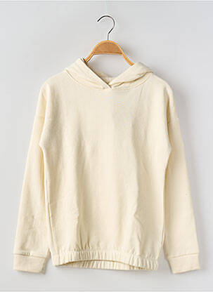 Sweat-shirt à capuche col rond blanc NAME IT fille