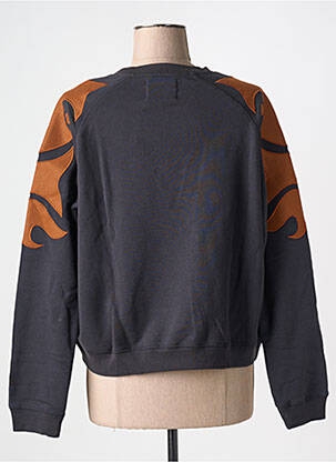 Sweat-shirt col rond noir LEON & HARPER femme