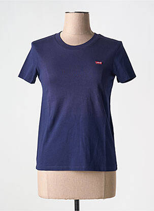 T-shirt col rond bleu LEVI'S femme