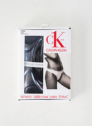 String noir CALVIN KLEIN pour femme