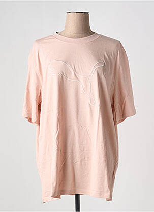 T-shirt col rond rose PUMA femme