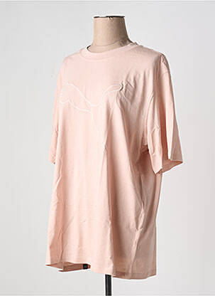 T-shirt col rond rose PUMA femme
