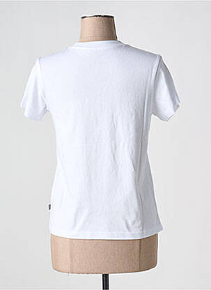 T-shirt col rond blanc VANS femme